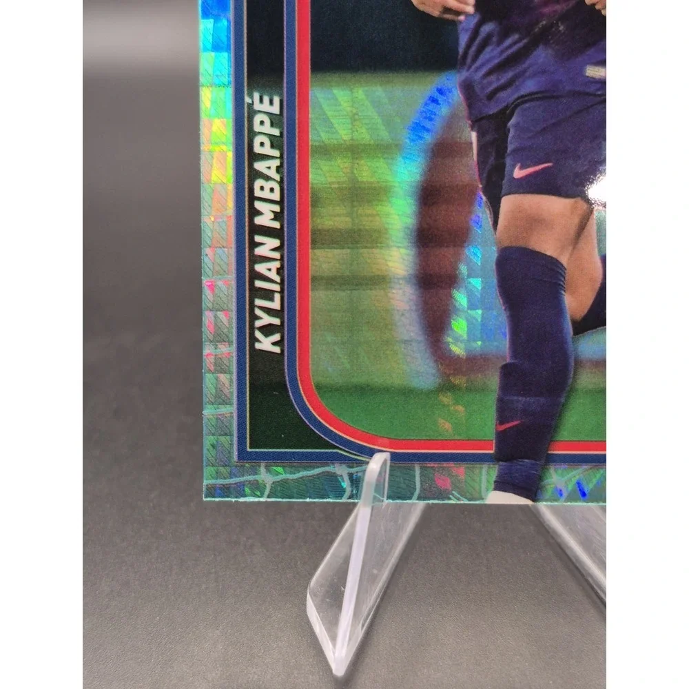 2023-24 Topps Chrome Merlin Kylian Mbappe #92 Aqua Prism SP Paris Saint-German